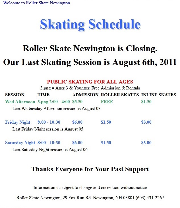 Happy Wheels Newington - Forgotten Roller Rinks of the Past